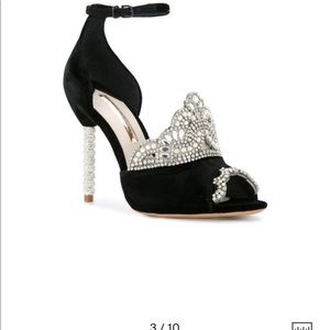 Sophia Webster Royalty Sandal in black velvet SALE
